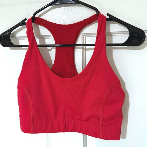 Outdoor Voices Other - Outdoor Voices Womens Red Racerback Mesh Panel Sports Bra RN101116